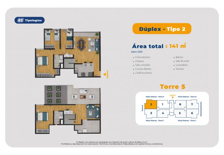 Modelo TORRE 5-DUPLEX-TIPO 2
