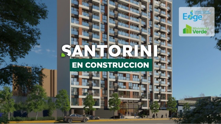 Fachada principal del proyecto Santorini en Cercado De Lima