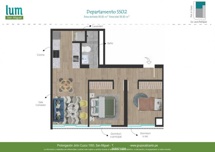 Plano del modelo XS02 del proyecto LUM en San Miguel
