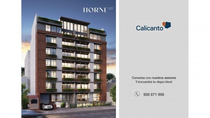 Fachada principal del proyecto Horne en Barranco