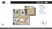 Plano del modelo 5 del proyecto HYPE en Miraflores