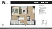 Plano del modelo 7 del proyecto HYPE en Miraflores