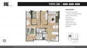 Plano del modelo 9 del proyecto HYPE en Miraflores