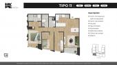 Plano del modelo 11 del proyecto HYPE en Miraflores