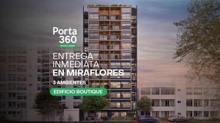 Fachada principal del proyecto Checor | Porta 360 en Miraflores