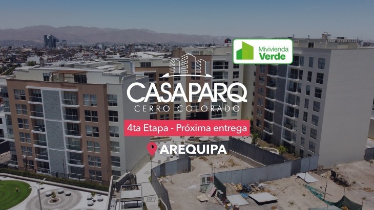 Fachada principal del proyecto Casaparq AQP - F en Arequipa