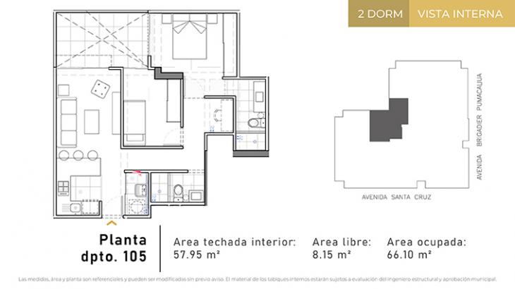Plano del modelo Tipo 7 del proyecto CIUDARIS I MONET en Jesus Maria