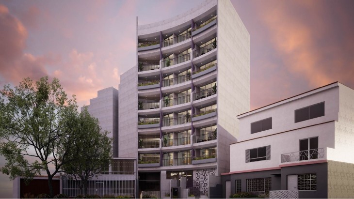 Fachada principal del proyecto Casa Brío en Pueblo Libre