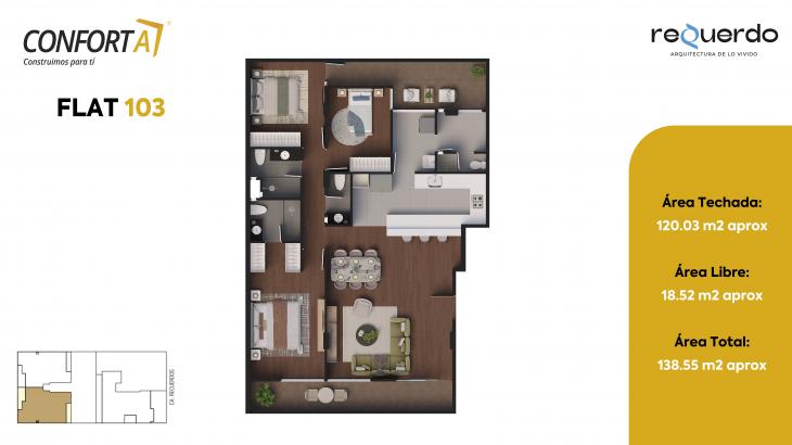 Plano del modelo 103 del proyecto REQUERDO en San Borja