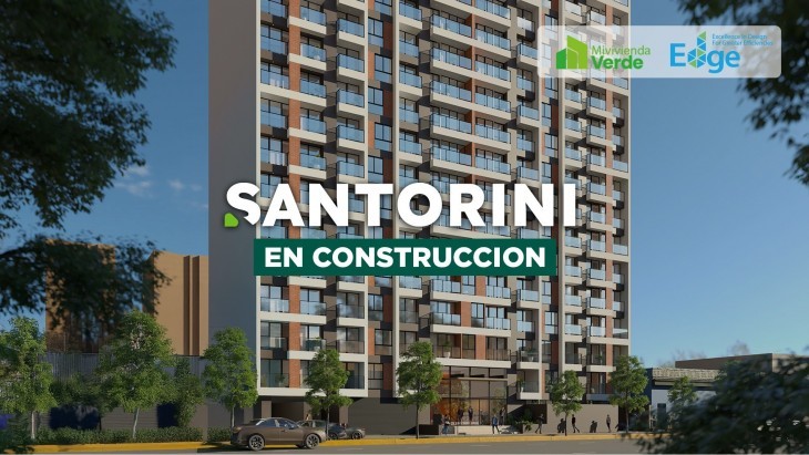 Fachada principal del proyecto Santorini en Cercado De Lima