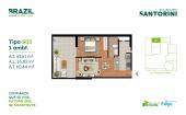 Plano del modelo S03 del proyecto Santorini en Cercado De Lima