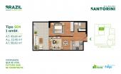 Plano del modelo S04 del proyecto Santorini en Cercado De Lima