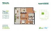 Plano del modelo S05 del proyecto Santorini en Cercado De Lima
