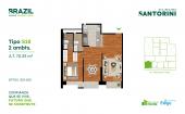Plano del modelo S18 del proyecto Santorini en Cercado De Lima