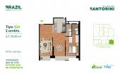 Plano del modelo S26 del proyecto Santorini en Cercado De Lima