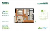 Plano del modelo S31 del proyecto Santorini en Cercado De Lima