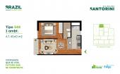 Plano del modelo S48 del proyecto Santorini en Cercado De Lima