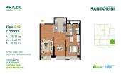 Plano del modelo S42 del proyecto Santorini en Cercado De Lima