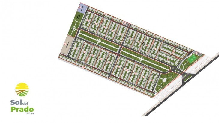 Fachada principal del proyecto Sol del Prado en Piura
