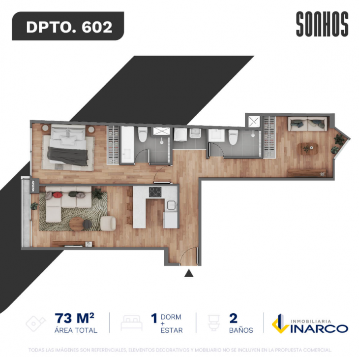 Plano del modelo TIPO 7 del proyecto SONHOS en Miraflores