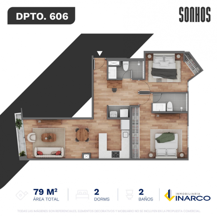 Plano del modelo TIPO 11 del proyecto SONHOS en Miraflores