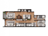 Plano del modelo TIPO 6 del proyecto Saranti en San Miguel