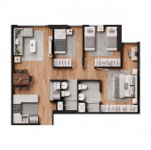 Plano del modelo TIPO 1802 del proyecto Saranti en San Miguel