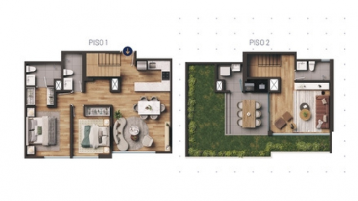 Plano del modelo TIPO 804 del proyecto Nuvo en Miraflores