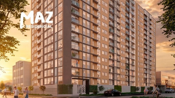Fachada principal del proyecto MAZ Etapa 2 en Breña