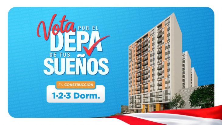 Fachada principal del proyecto ATIVA FASE 2 en Santiago De Surco