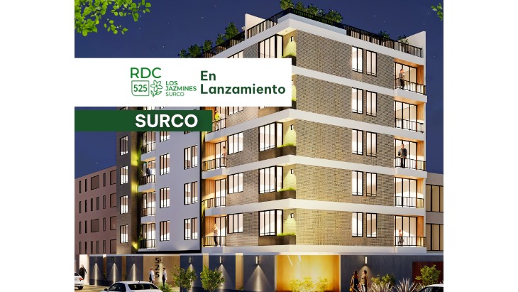 Fachada principal del proyecto RDC 525 - SURCO en Santiago De Surco