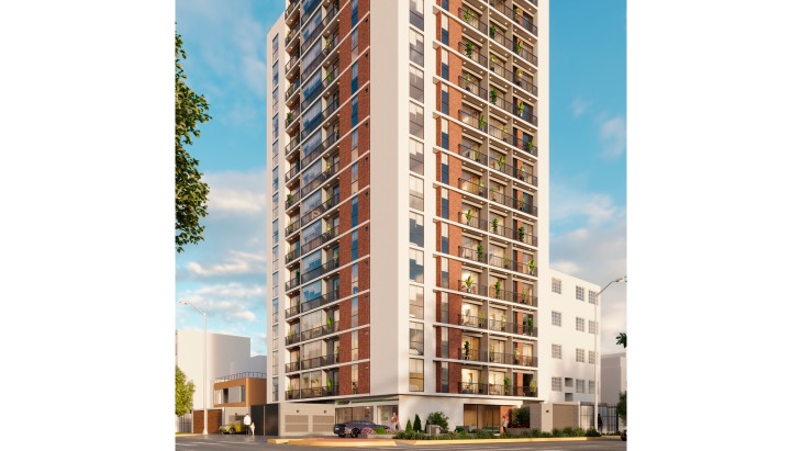 Fachada principal del proyecto Edificio Urbanzen en Jesus Maria