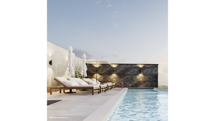 Fachada principal del proyecto Modena en Jesus Maria