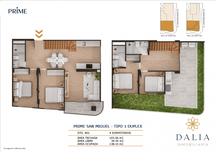 Plano del modelo 9 del proyecto PRIME en San Miguel