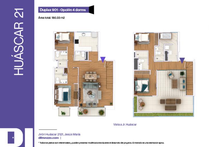Plano del modelo X01 del proyecto Huáscar 21 en Jesus Maria