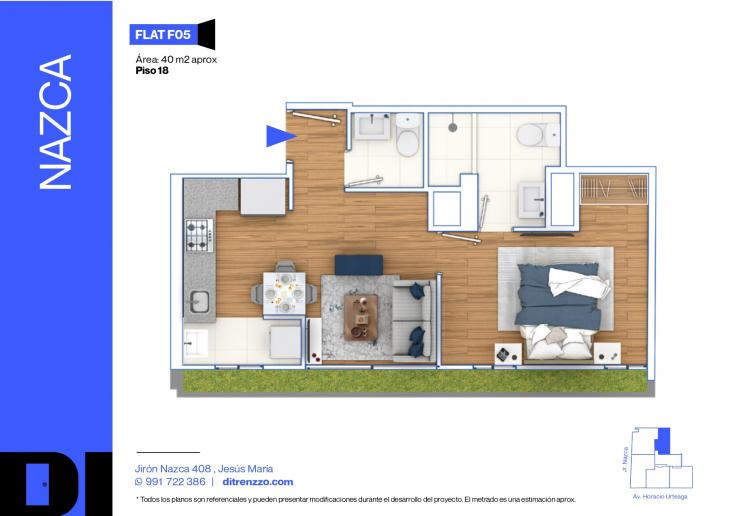 Plano del modelo F05 del proyecto NAZCA en Jesus Maria