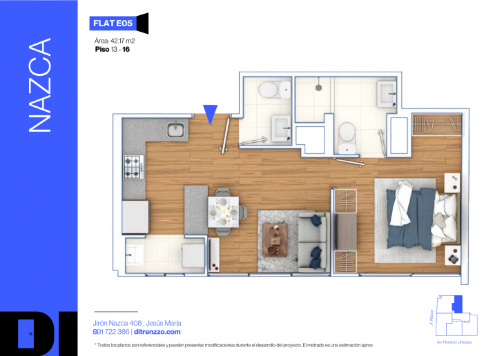 Plano del modelo E05 del proyecto NAZCA en Jesus Maria