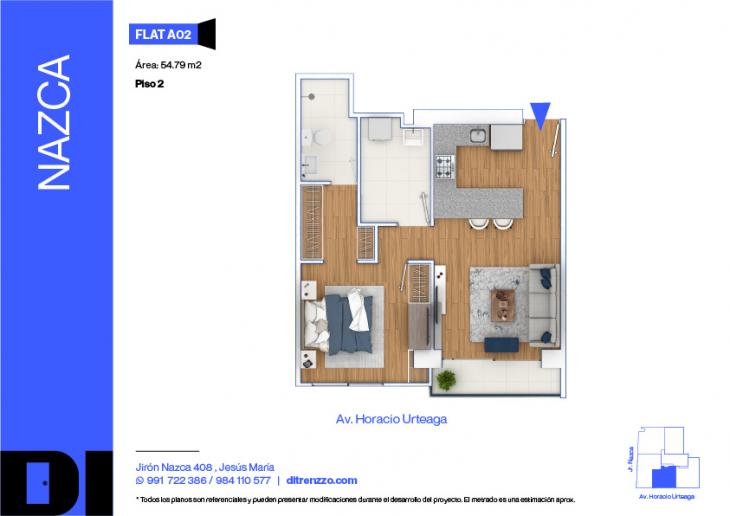 Plano del modelo A02 del proyecto NAZCA en Jesus Maria