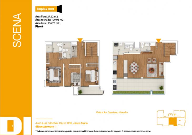 Plano del modelo DX03 del proyecto SCENA en Jesus Maria