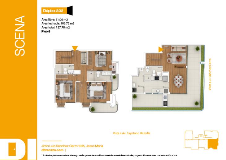 Plano del modelo DX02 del proyecto SCENA en Jesus Maria