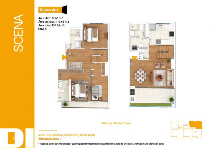 Plano del modelo DX01 del proyecto SCENA en Jesus Maria