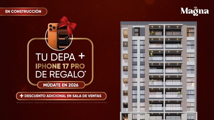 Fachada principal del proyecto Magna en San Miguel