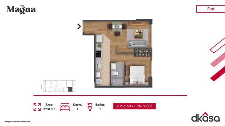 Plano del modelo X06 del proyecto Magna en San Miguel