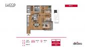 Plano del modelo 6 del proyecto Lucca en San Miguel