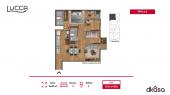 Plano del modelo 6A del proyecto Lucca en San Miguel