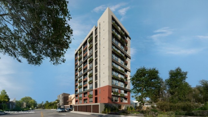 Fachada principal del proyecto Plaza Bertello en Cercado De Lima