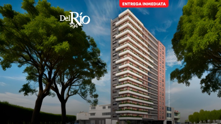 Fachada principal del proyecto Del Rio 294 en Pueblo Libre