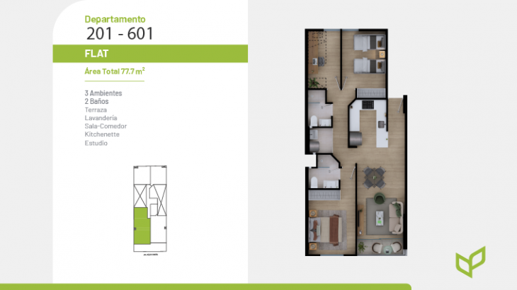 Plano del modelo X01 del proyecto Dibós 728 en Magdalena Del Mar