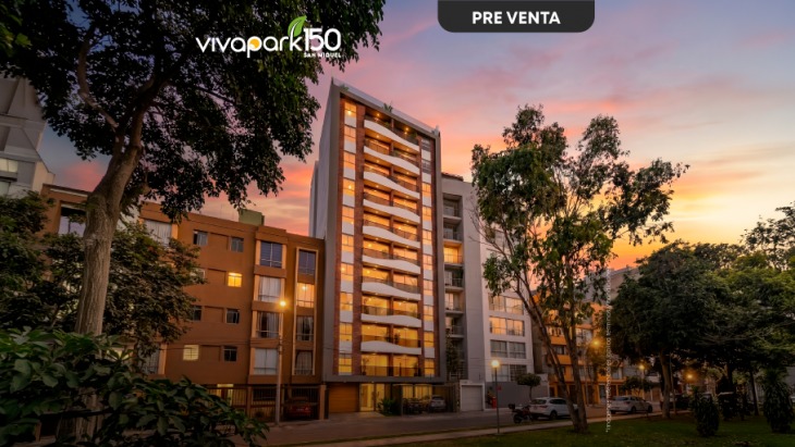 Fachada principal del proyecto Vivapark 150 en San Miguel