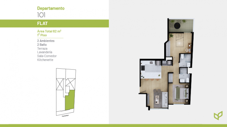 Plano del modelo 101 del proyecto Vivapark 150 en San Miguel